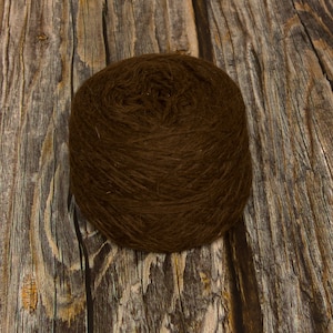 Alpaca Yarn (Natural Medium Brown) 100g 5ply 330m Wool Yarn Knitting Crochet Weaving