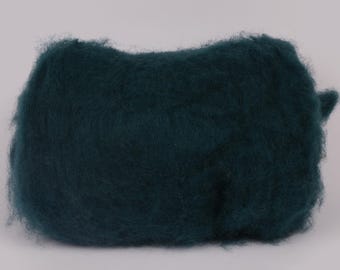 Maori Batt (Dyed Wood) DHG 100g  felting spinning fibre wool art craft Green