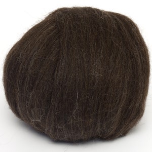 Shetland Top (Natural Black) 100g Wolle Roving Spinning Fiber Filzen Arm Stricken