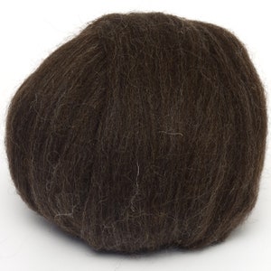 Shetland Top (Natural Black) 100g  Wool Roving Spinning Fibre Felting Arm Knitting