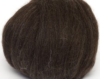 Shetland Top (Natural Black) 100g  Wool Roving Spinning Fibre Felting Arm Knitting
