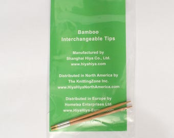 Agujas intercambiables HiyaHiya<br/>Aguja de tejer de bambú de 4 pulgadas y 2,75 mm de madera
