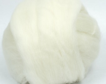 Cormo Top (Natural White) 100g  Wool Roving Spinning Fibre Felting Hand Spinning