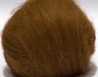 Alpaca (Baby) Natural Light Brown 100g  Wool Roving Spinning Fibre Felting for Crafts and Soap Making