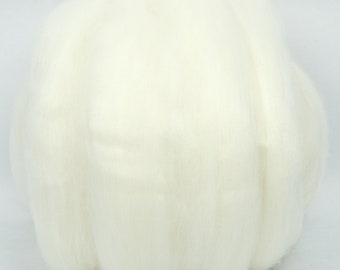 Merino Top Superfine (Natural White) 100g  Wool Roving Spinning Fibre Needle Felting