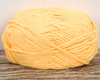 Velvet Yarn (Dyed Sunshine) 50g 90m Aran 10ply Acrylic Soft Wool Knitting Crochet Weaving