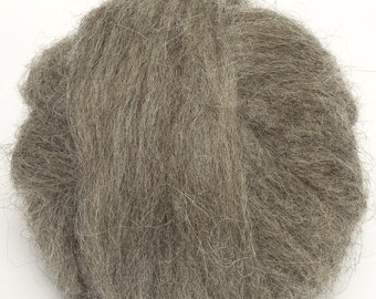 Norwegian Top (Natural Grey) 100g  Wool Roving Spinning Fibre Top Felting Rustic