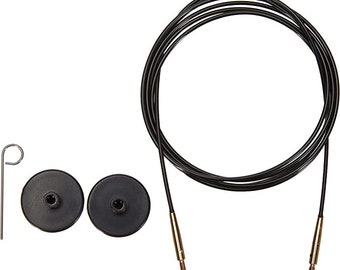 KnitPro Cable Nylon Black and Gold (76 cm to make 100 cm / 40" IC needle) Knitter's Pride Knit Picks Nylon Fiber Art Tools Australia