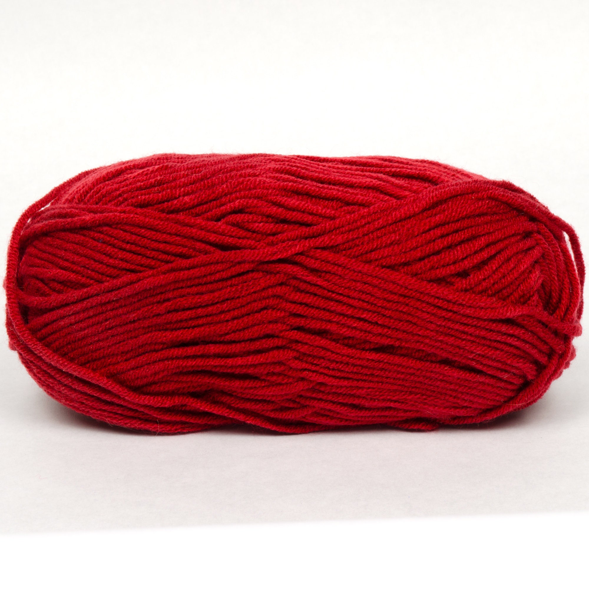 Velvet Yarn (Dyed Tomato) 50g 90m Aran 10ply Acrylic Soft Wool Knitting Crochet Weaving