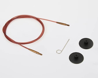 KnitPro Cable Nylon Brown (126 cm to make 150 cm / 60" IC needle) Knitter's Pride Knit Picks Nylon Fiber Art Tools Australia