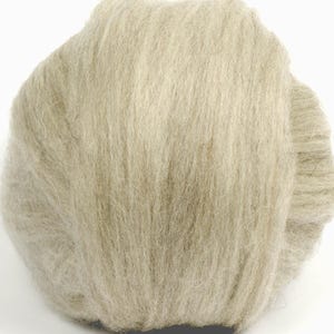 Polwarth Top (Natural Grey) 100g  Wool Roving Spinning Fibre Top Felting Arm Knitting