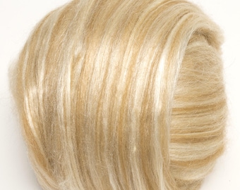Baby Camel/Silk (50/50) 100g  Wool Roving Spinning Fibre Felting Sliver for Crafts