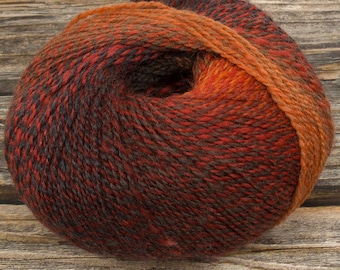 Hilo para calcetines jaspeado (teñido Marruecos) Superwash lana/nailon (80/20) 50 g 200 m 4 capas Tejido Crochet Lana degradada