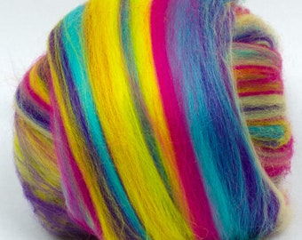 Merino Top (Dyed Hawaiian Dreams) 100g  Wool Roving Spinning Fibre Needle Felting