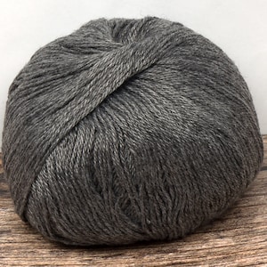 Imitation Cashmere (Dyed Medium Grey) 50g 260m 4 ply Knitting Crochet Weaving