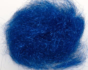Angelina (Blau) 10 g Glitzerfaser zum Spinnen, Filzen, für Kunsthandwerk und Glitzer