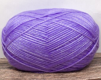 Whisper Yarn (Dyed Lavender) 8 ply DK 100g 300m Acrylic Polyester Soft Australia 3.5 oz 330 yards Knitting Crochet Craft Shiny Purple
