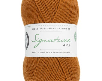 Signature Sock Yarn (Dyed Nutmeg) WYS 4 ply 400 m 100 g Knitting Wool Crochet Craft Australia West Yorkshire Spinners