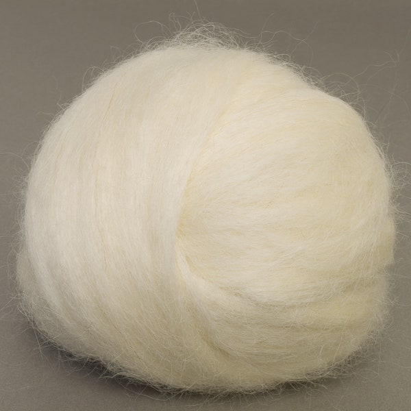 Wensleydale Top 100g Wool Undyed Rustic Heritage Breed Knitting Crochet Weaving
