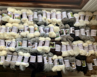 40 Sheep Breed Study Samples - Combed Top Wool Fibre - 1 kilo