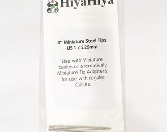 HiyaHiya Interchangable Needles<br/>Steel Regular 3 inch 2.25mm Knitting Metal Steel Needles