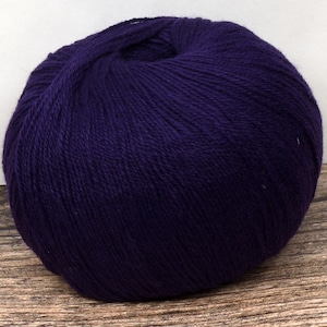 Imitation Cashmere (Dyed Aubergine) 50g 260m 4 ply Knitting Crochet Weaving
