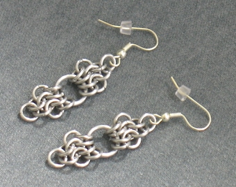 Frilly Chainmail Earrings