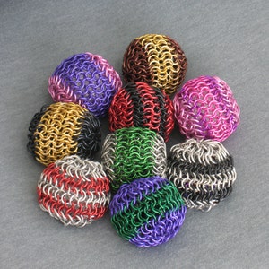 Custom Chainmail Foot Bag, Hacky Sack, or Juggling Ball
