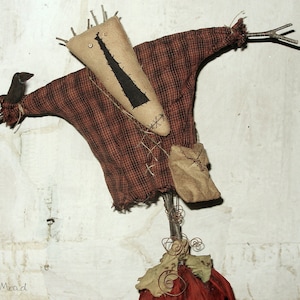 Ed the Scarecrow, A Primitive Folk Art Pattern by Raven's Haven