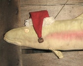 Santa Trout, A Primitive Folk Art Pattern from Raven 39 s Haven
