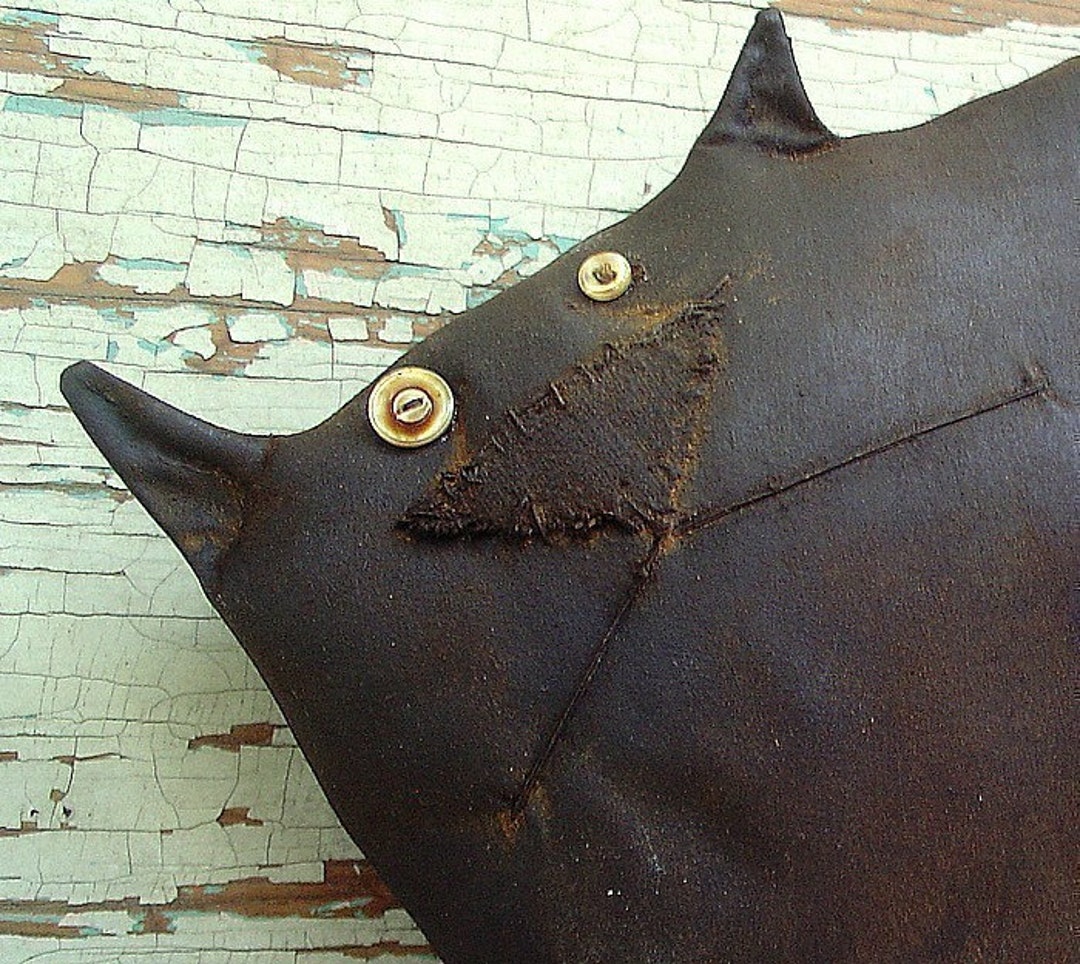 Primitive Leaping Cat Pattern Bobo, a Primitive Folk Art Cat Pattern - Etsy