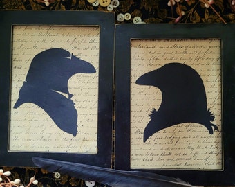 Victorian Crows, A Paper Cutting PATTERN from Raven's Haven