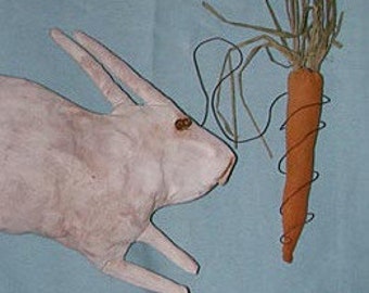 Fester, A Primitive Folk Art Bunny Rabbit Pattern