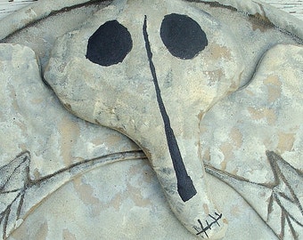 Skeleton Angel, A Primitive Folk Art Pattern from Raven's Haven