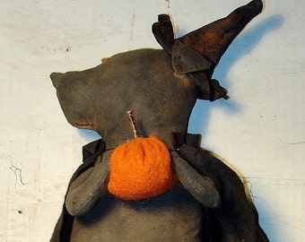 Pumpkin, A Primitive Folk Art Halloween Pattern