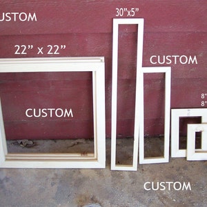 Custom Frame with/out Canvas/Linen Stretcher Bars for Artist, Designers, Decorators or YOU image 4