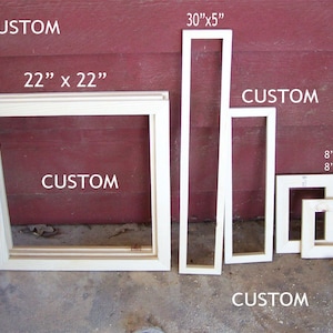 Custom Frame with/out Canvas/Linen Stretcher Bars for Artist, Designers, Decorators or YOU image 4