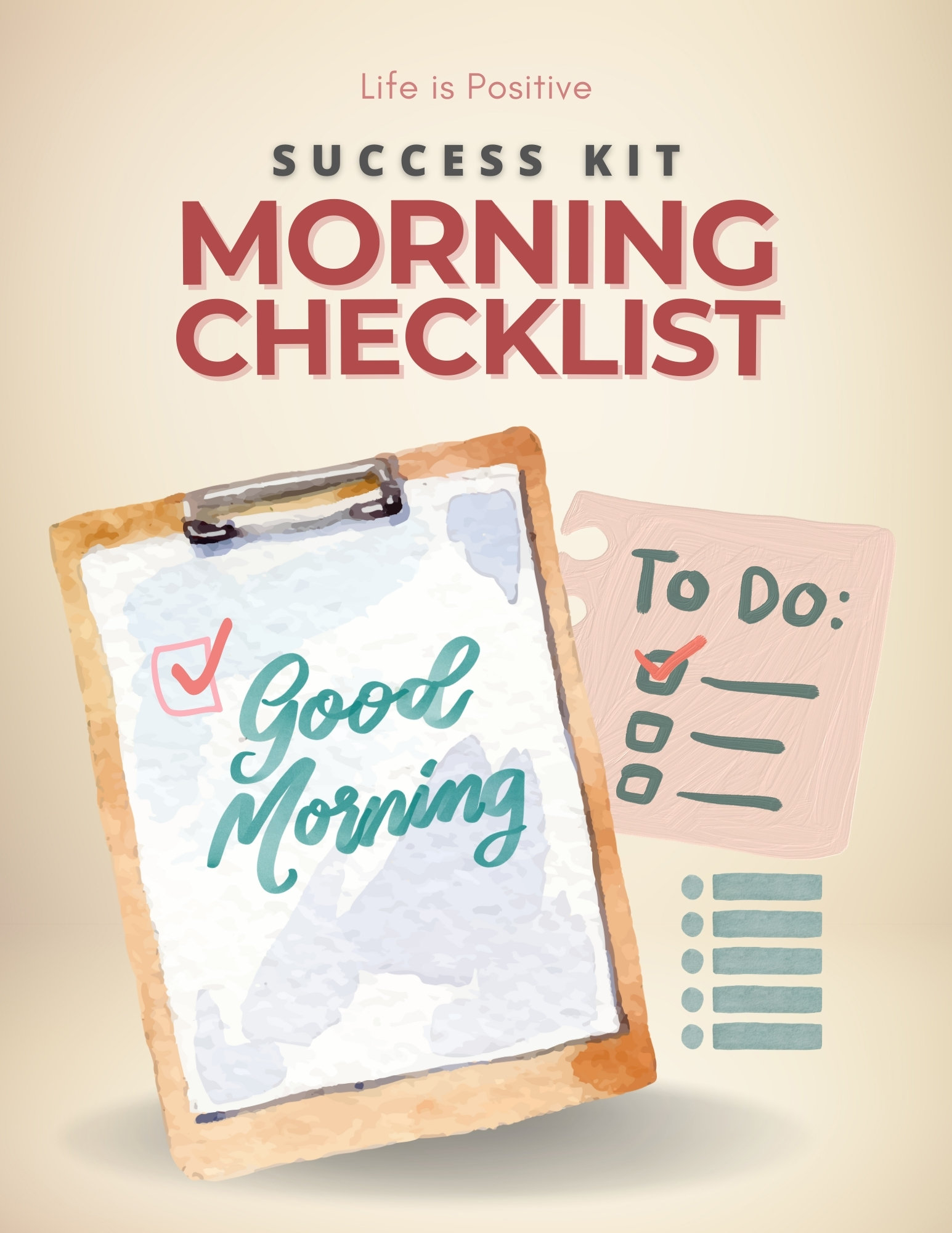Morning Routine Checklist | Printable Daily Planner (PDF) - Etsy