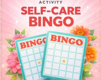 Self-Care Bingo | Stress Relief | Wellness Activity | Mental Health | Fun Self-Care | Relaxation | Self-Love | Mindfulness Tool