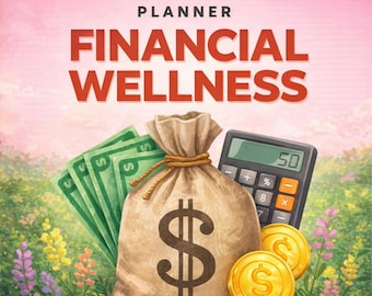 Financial Wellness Planner | Budget, Savings, Debt Tracker (Digital Download)