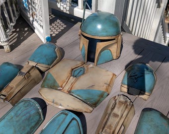 Armadura mandaloriana personalizada pintada a mano / Cosplay de Star Wars, impresa en 3D