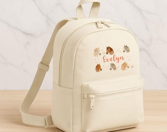 Personalised Girls Backpack, Custom Kids School Bag, Back To School Childrens Name Rucksack, Birthday Gift for Daughter, Nursery Backpack