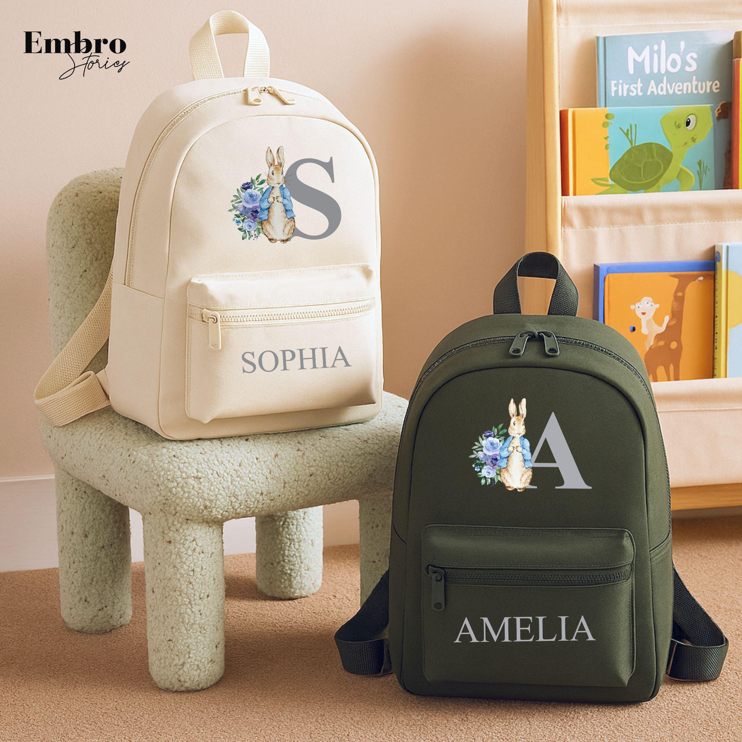 Stor Peter Rabbit 3D rettangolare isolato Lunch Box Bag per ragazzi e ragazze, dimensione perfetta per imballare snack caldi o freddi per scuola e viaggi, senza BPA