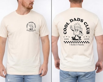 Cool Dads Club T-Shirt, Custom Dad Est Date Printed Shirt, Still Cool Just Tired Tee, Best Dad Ever Tops, New Dad Gifts, Fathers Day Gift