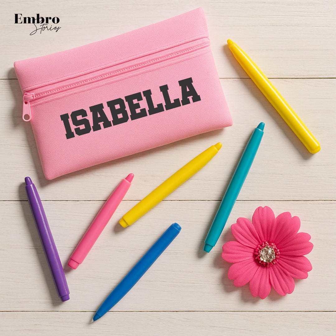 Personalised Childrens Name Pencil Case, Custom Kids Name Printed Pouch ...