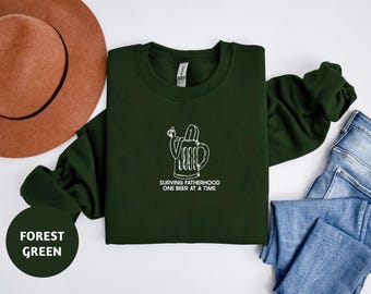 Surviving Fatherhood Sweatshirt, Beer Dad Father's Day Gift, KingArtDesigner