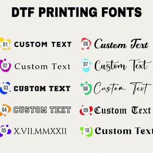 a bunch of different types of font and numbers