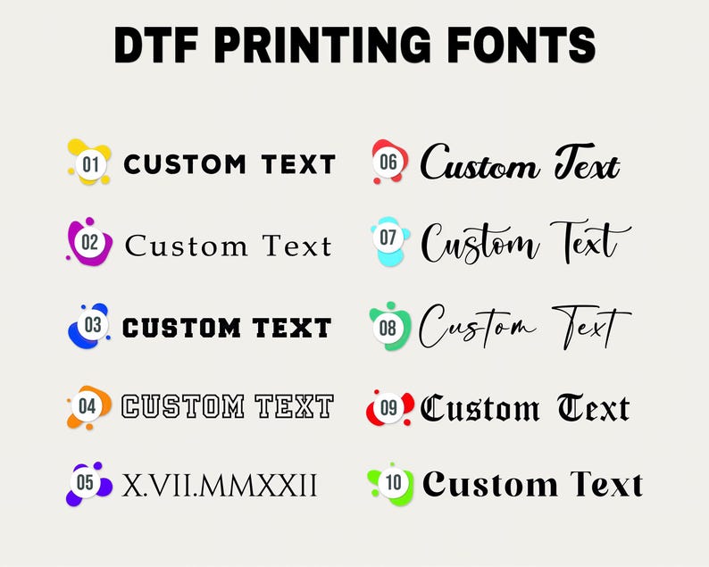 a bunch of different types of font and numbers