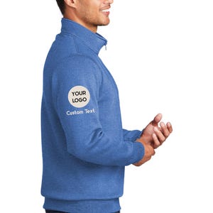 a man in a blue jacket is smiling