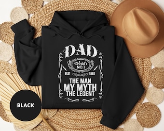 Best Dad Ever Hoodie, Vintage Father's Day Gift for Him, KingArtDesigner